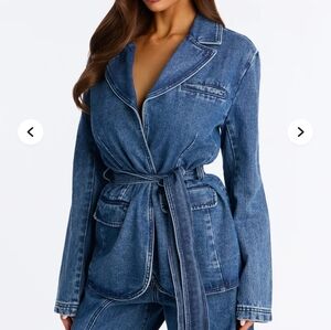 Brand New Stylish Blue Denim Blazer ONLY.